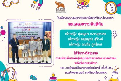 🎉ขอแสดงความยินดีกับตัวแทนนักเรียนชั้นประถมศึกษา🏆 ได้รับรางวัลชมเชย การประกวดสิ่งประดิษฐ์และนวัตกรรมนักวิทยาศาสตร์น้อย (ระดับประถมศึกษา)